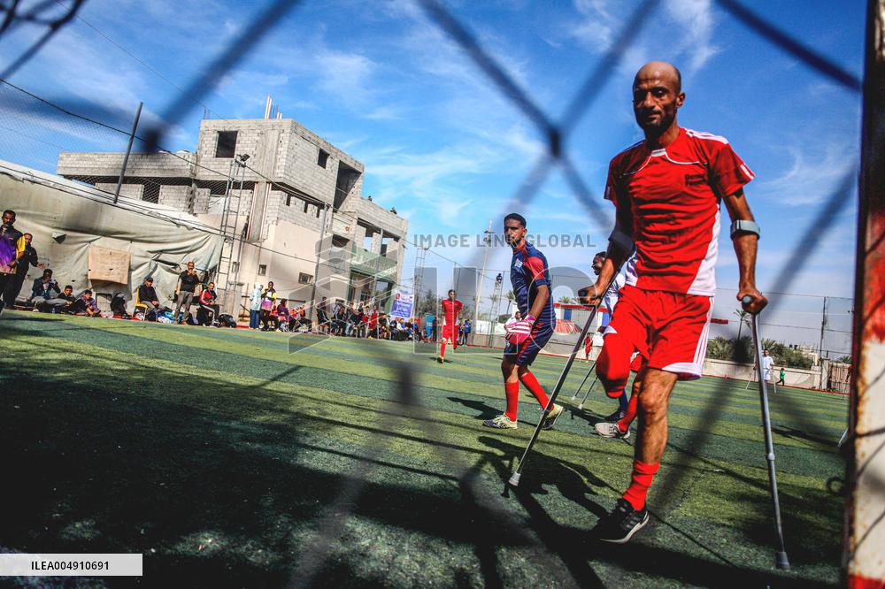 Hope Tournament Amputee Football Match - Deir Al Balah