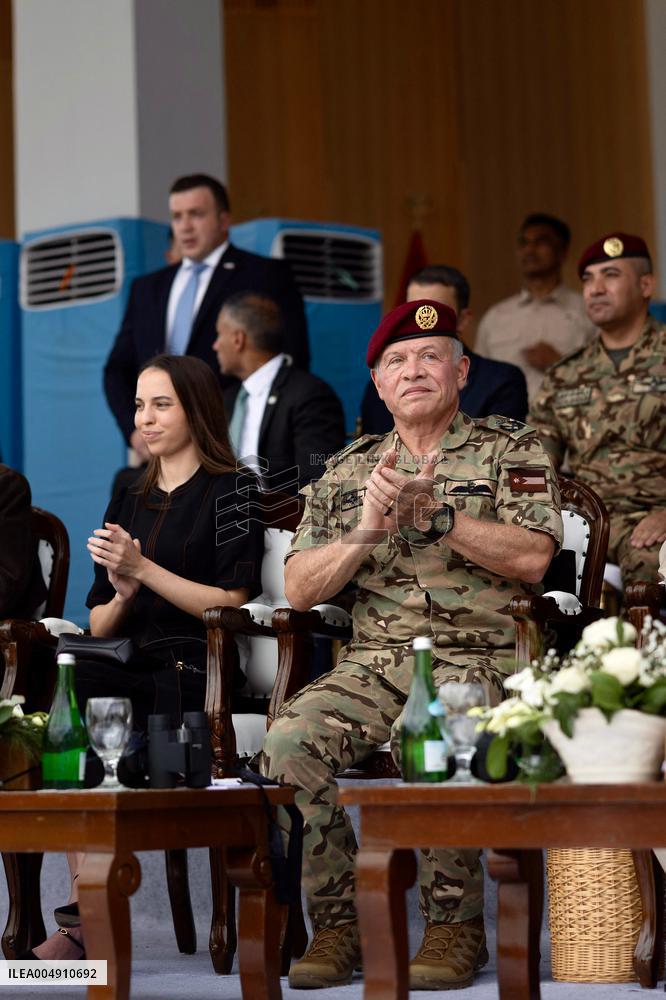 Princess Salma of Jordan on Visit with Father King Abdullah II - Asia