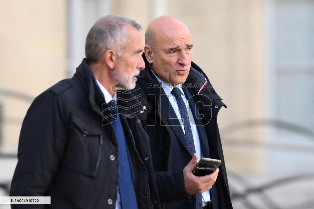 Meeting On Drug Trafficking At The Elysee - Paris