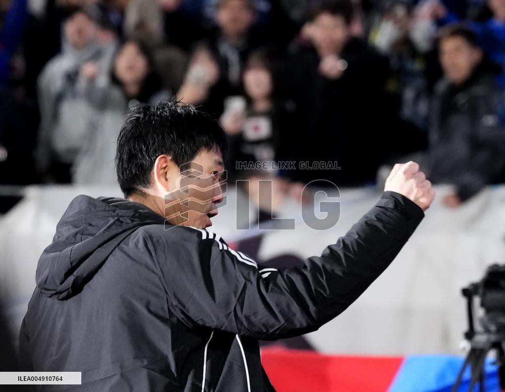 Football: Japan manager Moriyasu wins 100th match in charge