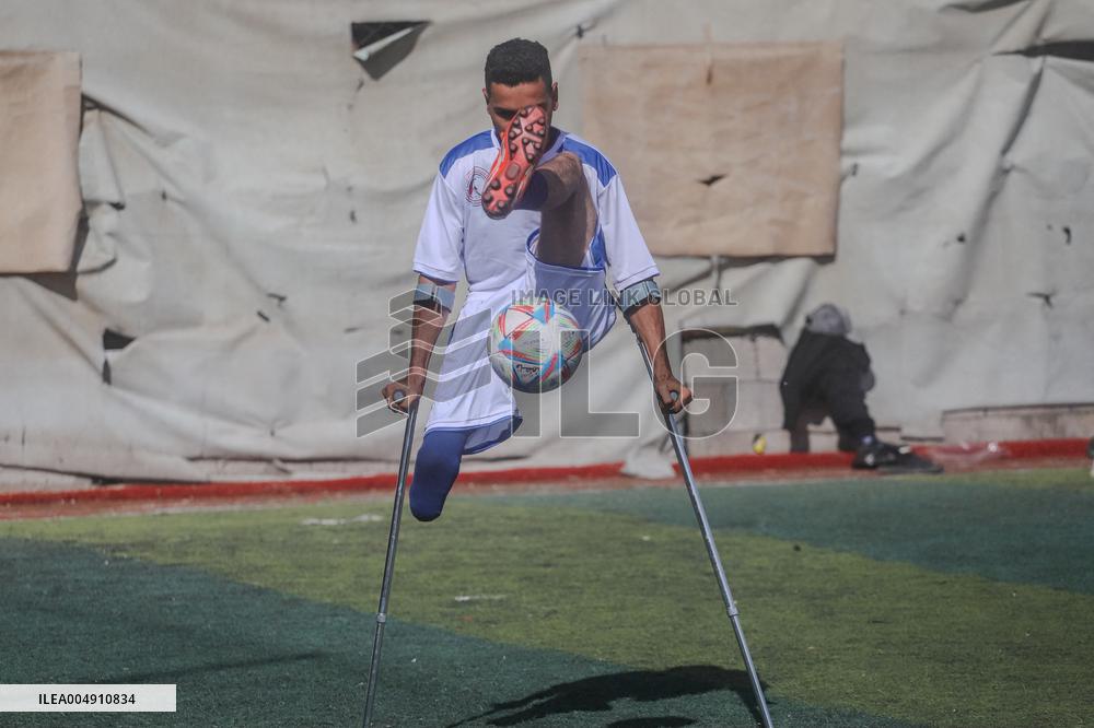 Hope Tournament Amputee Football Match - Deir Al Balah