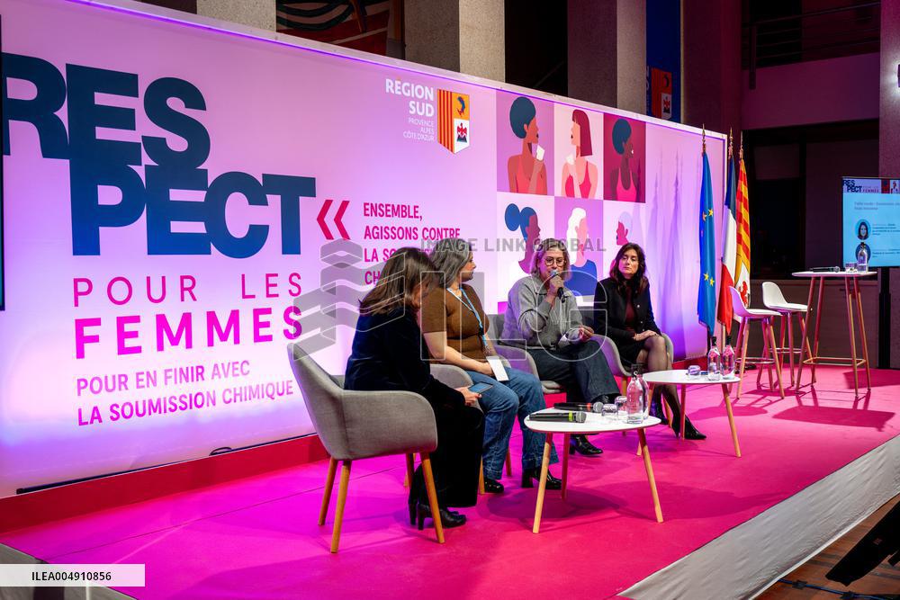 Daughter of Gisele Pelicot, Caroline Darian at Respect For Women Forum - Marseille