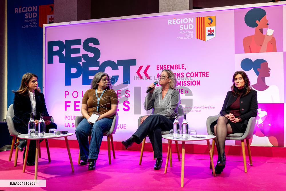 Daughter of Gisele Pelicot, Caroline Darian at Respect For Women Forum - Marseille