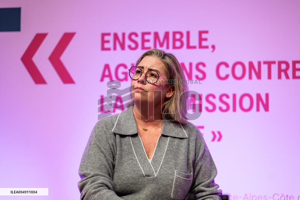 Daughter of Gisele Pelicot, Caroline Darian at Respect For Women Forum - Marseille