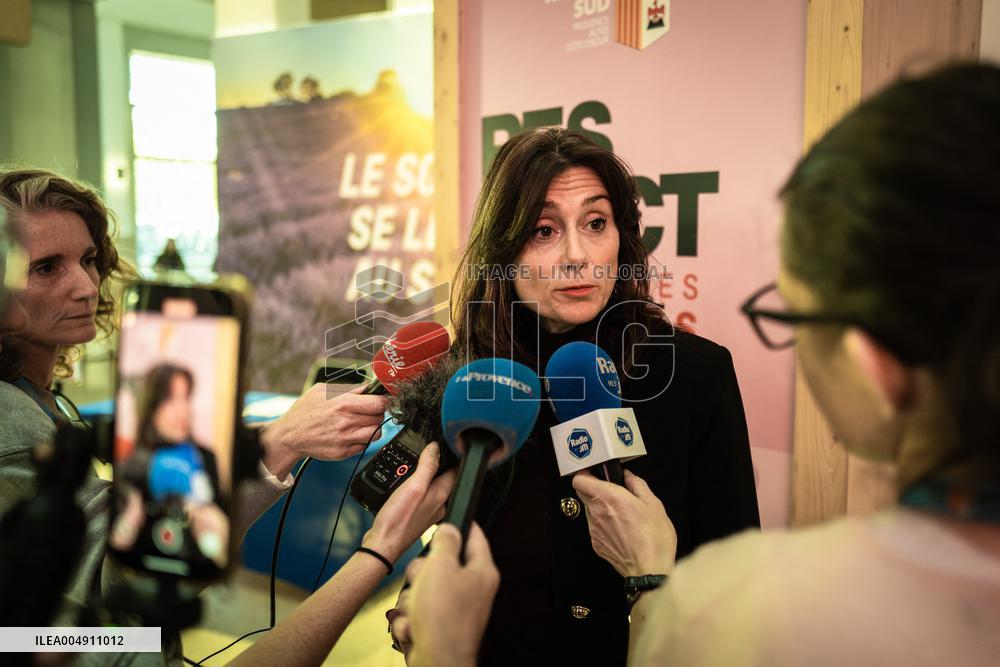 Daughter of Gisele Pelicot, Caroline Darian at Respect For Women Forum - Marseille