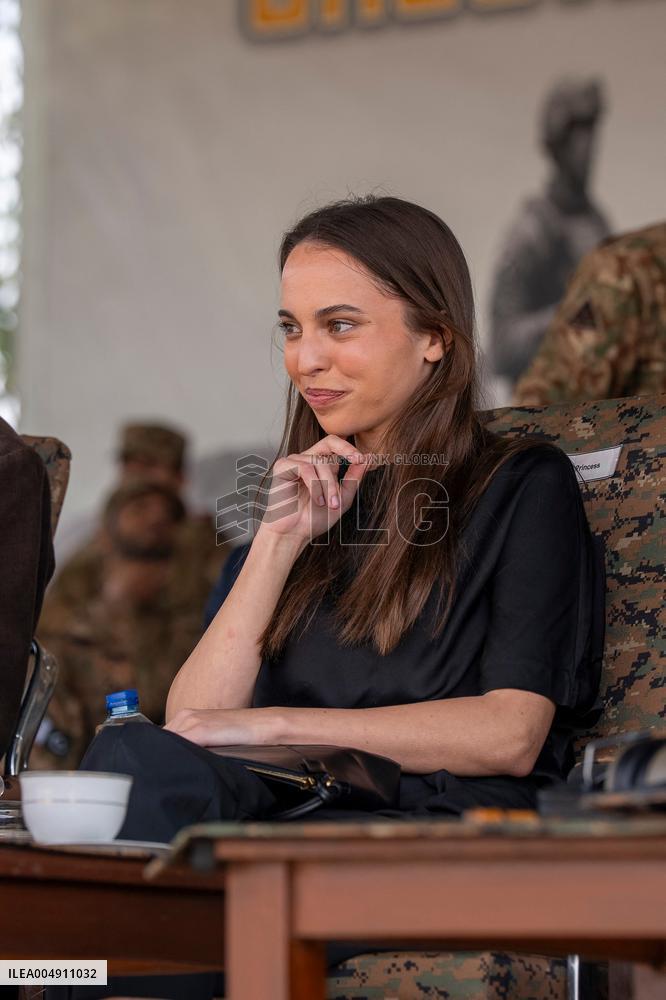 Princess Salma of Jordan on Visit with Father King Abdullah II - Asia