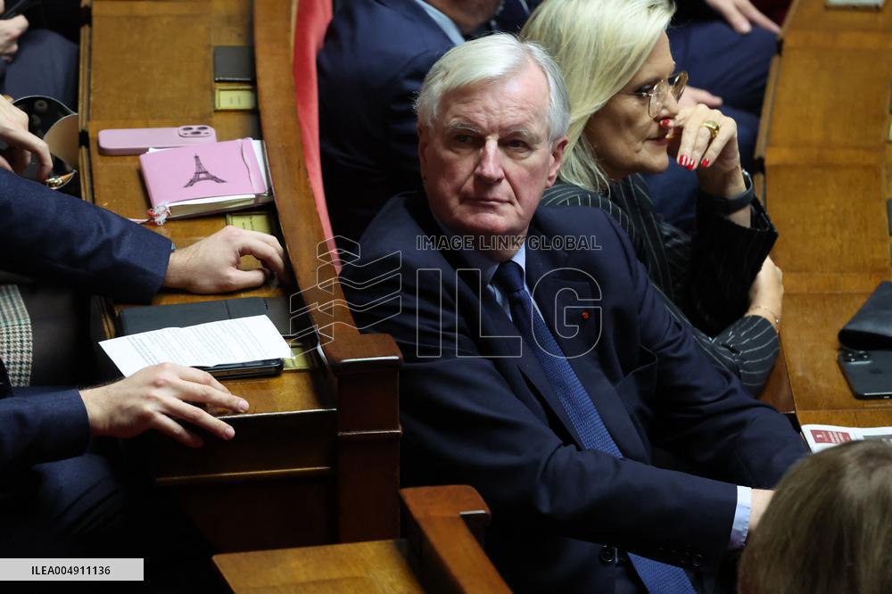 Session of Questions to the Government in National Assembly - Paris