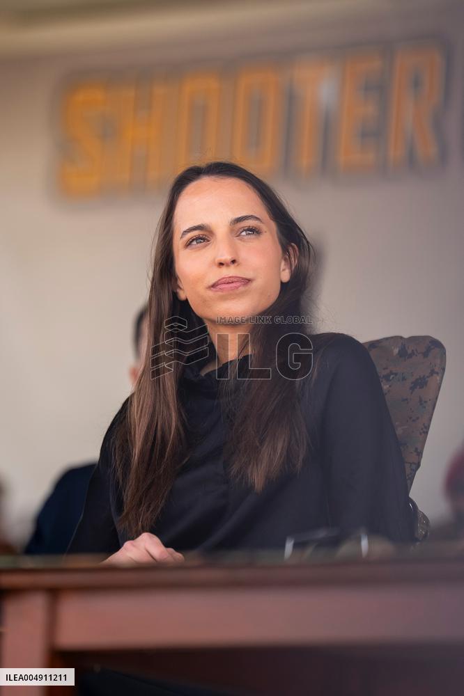 Princess Salma of Jordan on Visit with Father King Abdullah II - Asia