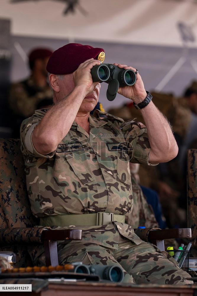 Princess Salma of Jordan on Visit with Father King Abdullah II - Asia