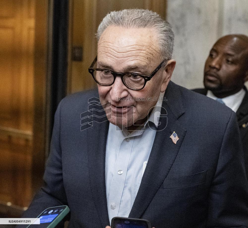 Schumer Speaks to the Press