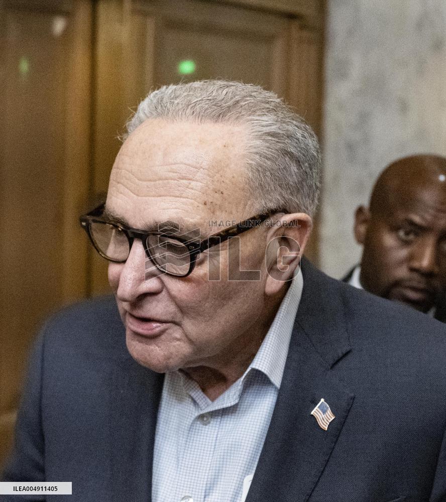 Schumer Speaks to the Press