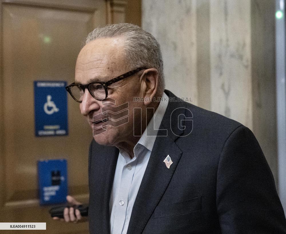 Schumer Speaks to the Press