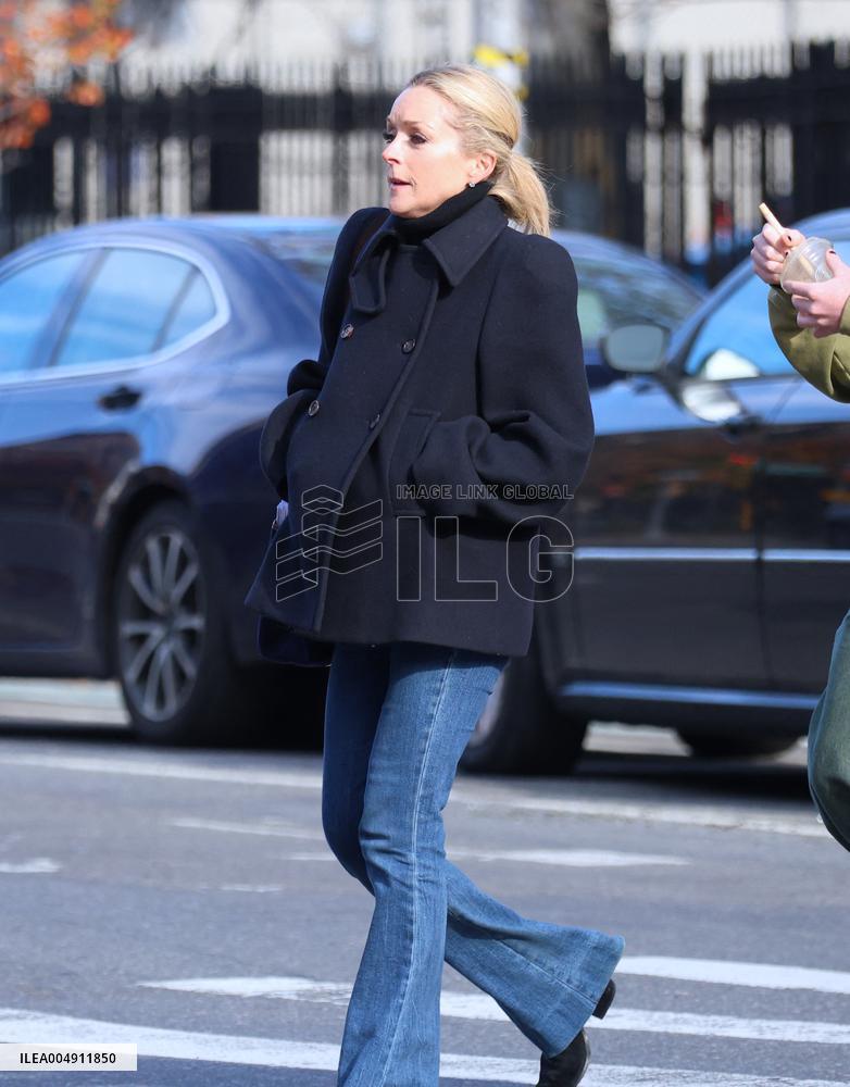Jane Krakowski Out With Her Son - NYC