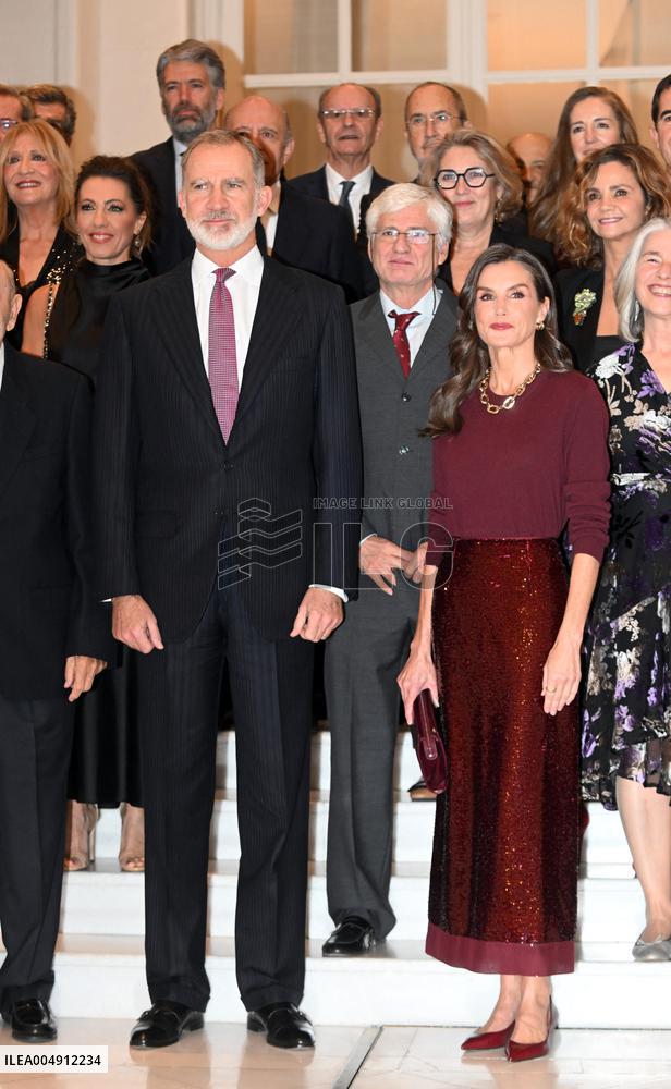 King Felipe VI And Queen Letizia At Francisco Cerecedo Awards - Madrid