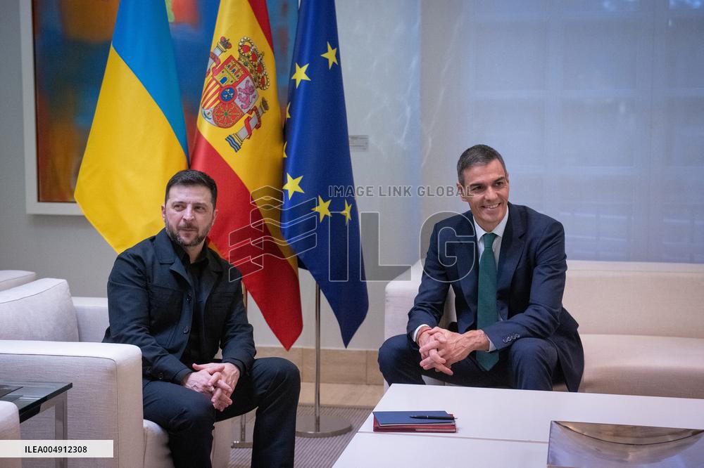 Sanchez Welcomes Zelenski - Madrid