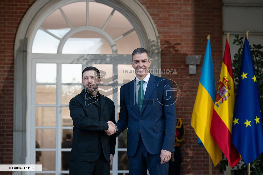 Sanchez Welcomes Zelenski - Madrid