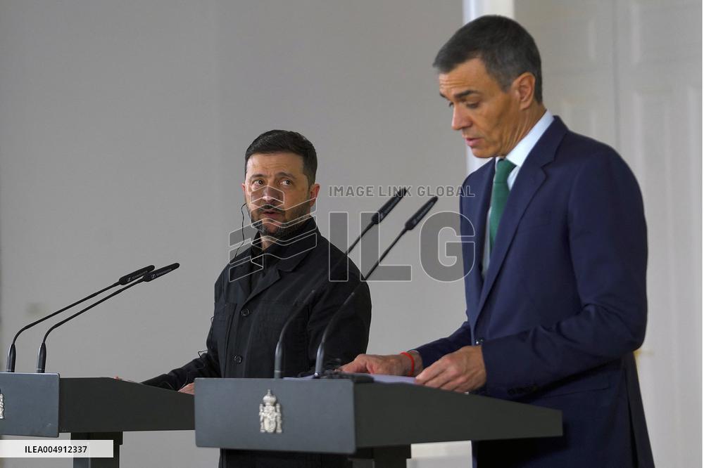 Sanchez Welcomes Zelenski - Madrid