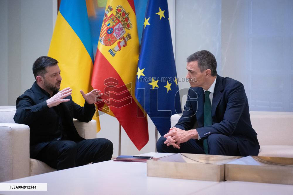 Sanchez Welcomes Zelenski - Madrid