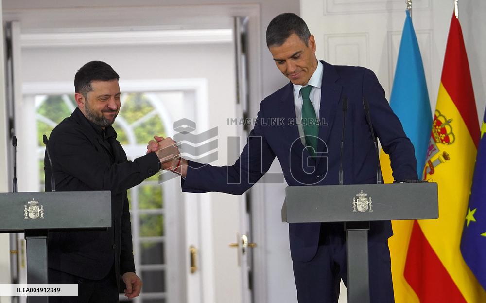 Sanchez Welcomes Zelenski - Madrid