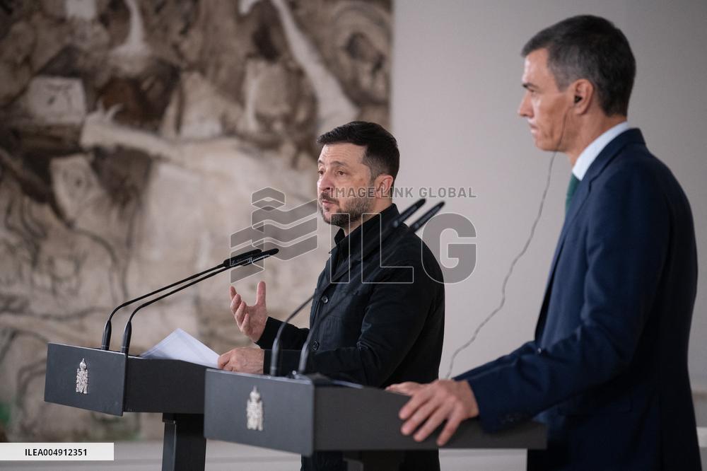 Sanchez Welcomes Zelenski - Madrid