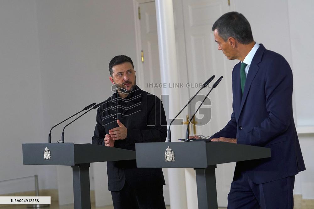 Sanchez Welcomes Zelenski - Madrid