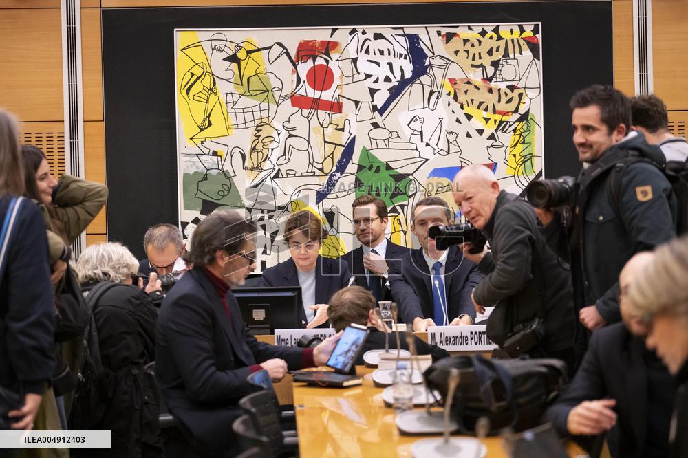 Laurence Des Cars Before An Audition At The National Assembly - Paris