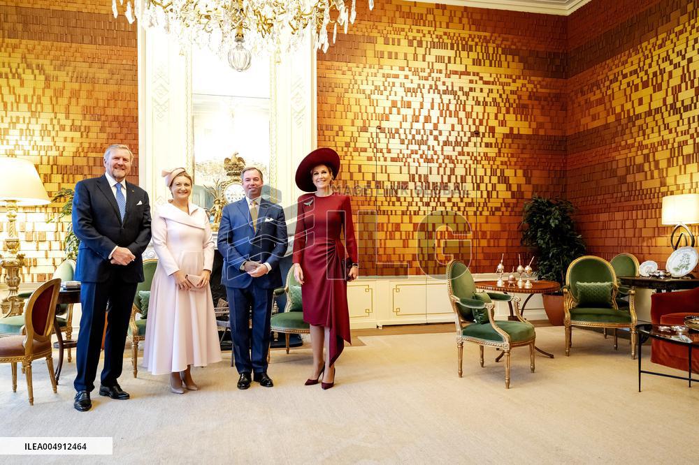 Grand Duke And Grand Duchess Of Luxembourg Visit The Netherlands