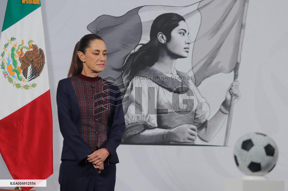 Sheinbaum Holds FIFA World Cup News Conference - Mexico