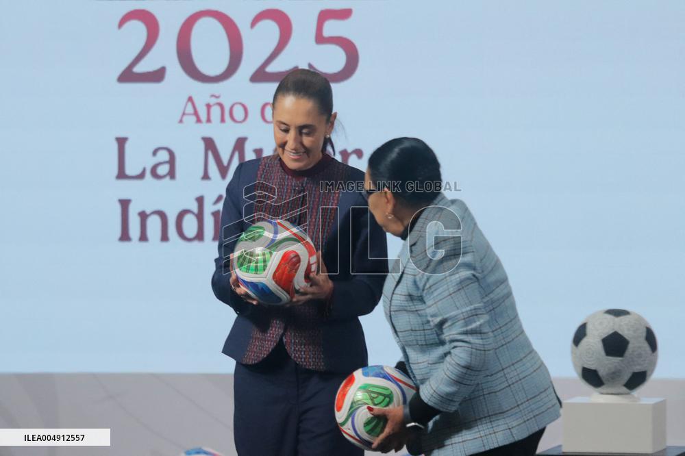 Sheinbaum Holds FIFA World Cup News Conference - Mexico