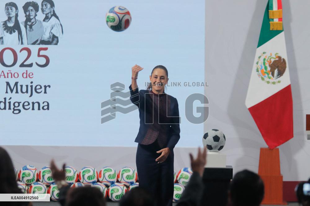 Sheinbaum Holds FIFA World Cup News Conference - Mexico