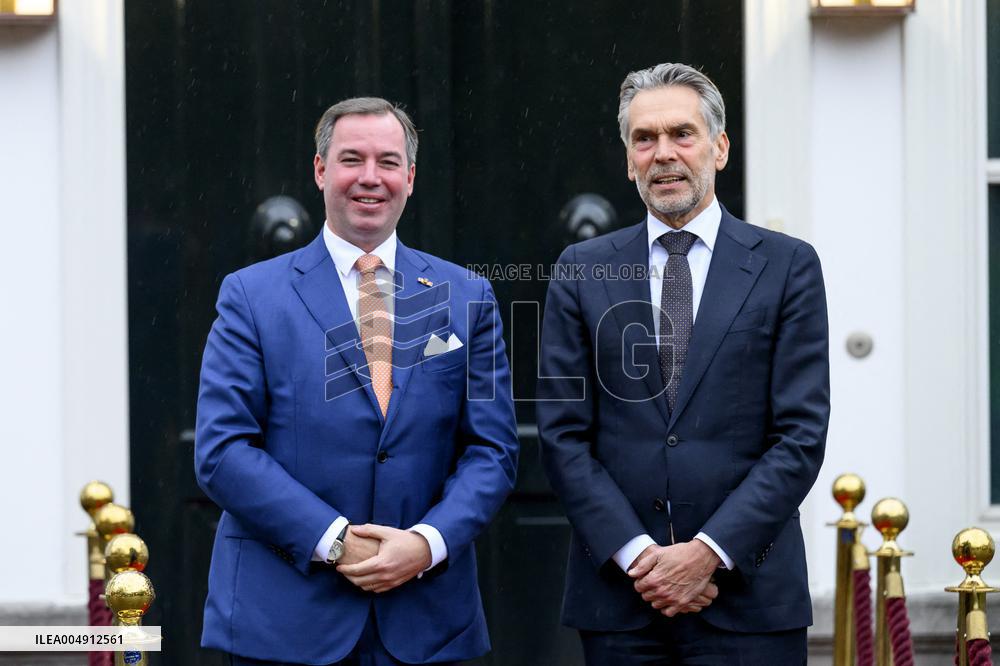 Dutch PM Dick Schoof receives Grand Duke Guillaume - The Hague