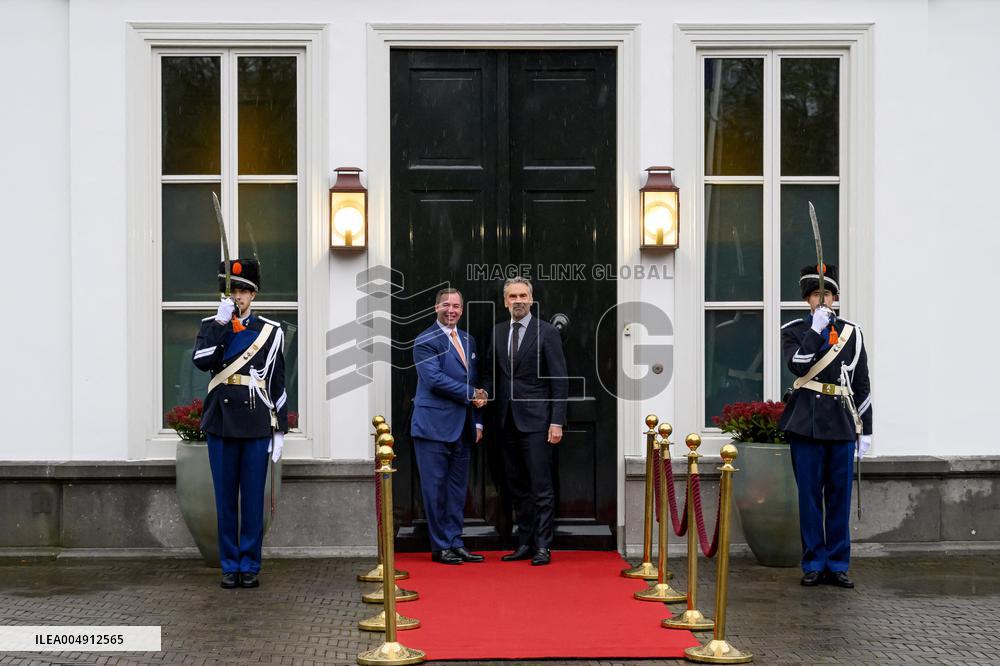 Dutch PM Dick Schoof receives Grand Duke Guillaume - The Hague