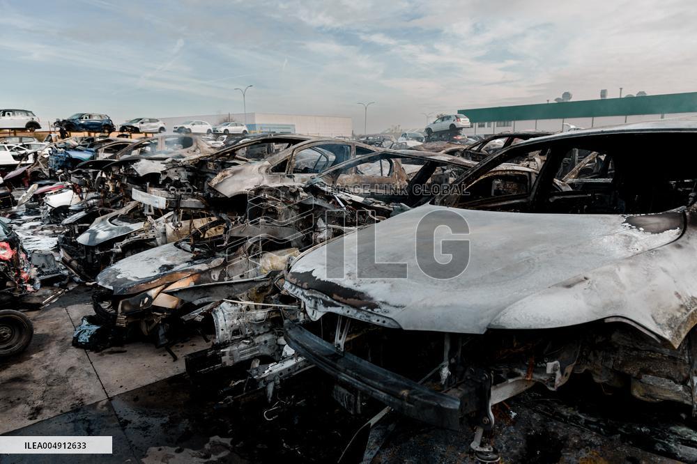 Scrapyard Fire - Spain