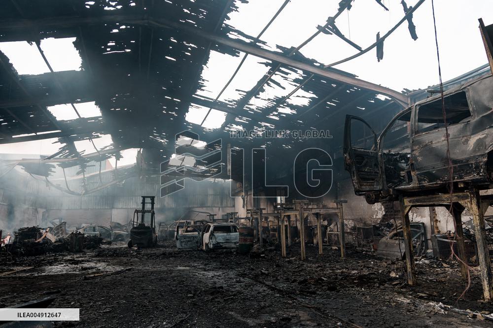 Scrapyard Fire - Spain