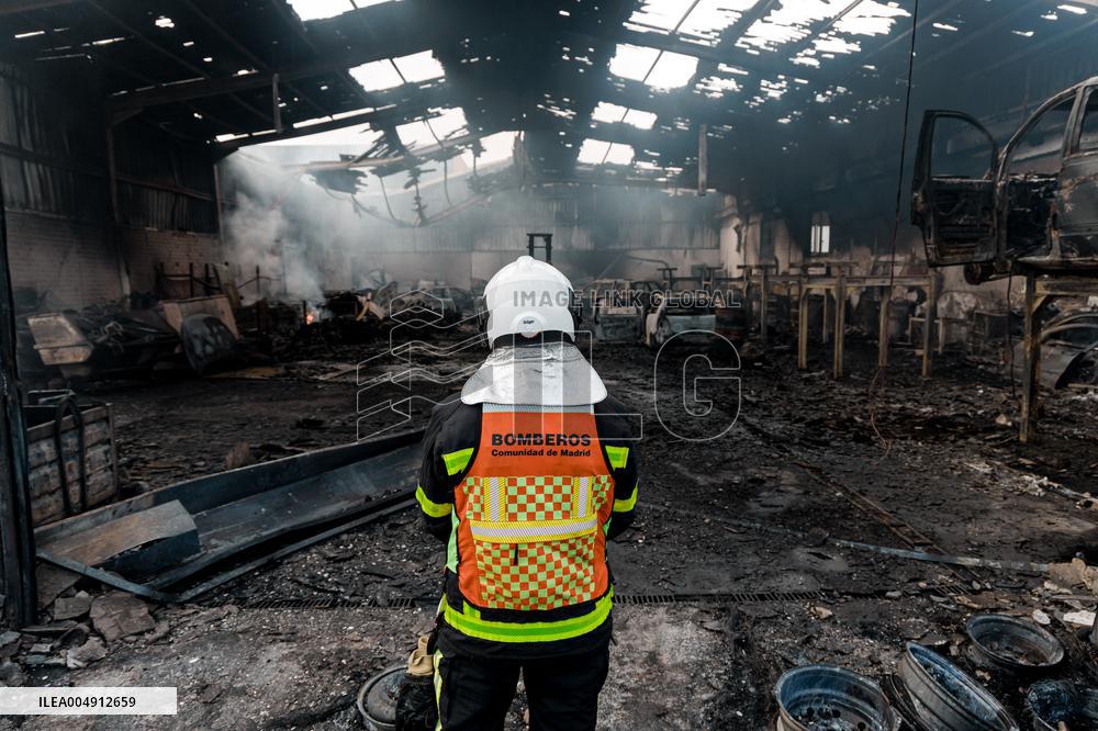 Scrapyard Fire - Spain
