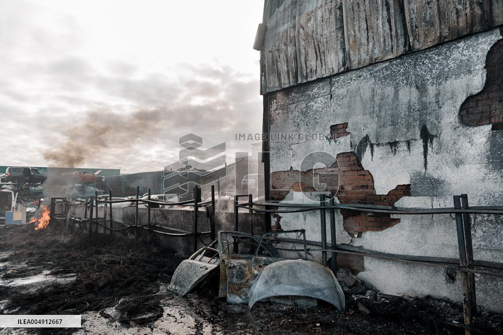 Scrapyard Fire - Spain