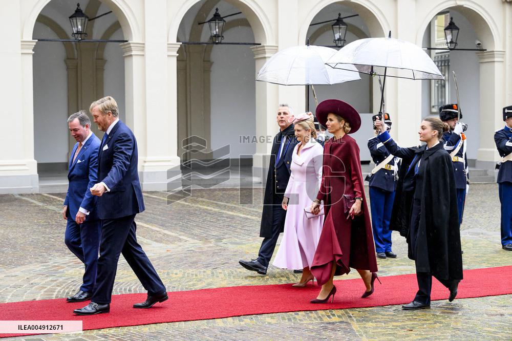 Dutch Royal Couple Receives Grand Duke and Duchess of Luxembourg - The Netherlands