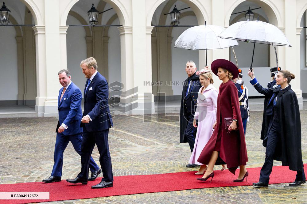 Dutch Royal Couple Receives Grand Duke and Duchess of Luxembourg - The Netherlands