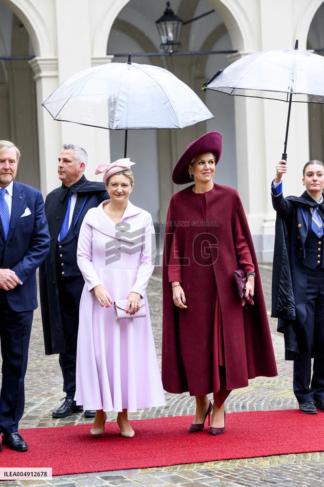Dutch Royal Couple Receives Grand Duke and Duchess of Luxembourg - The Netherlands
