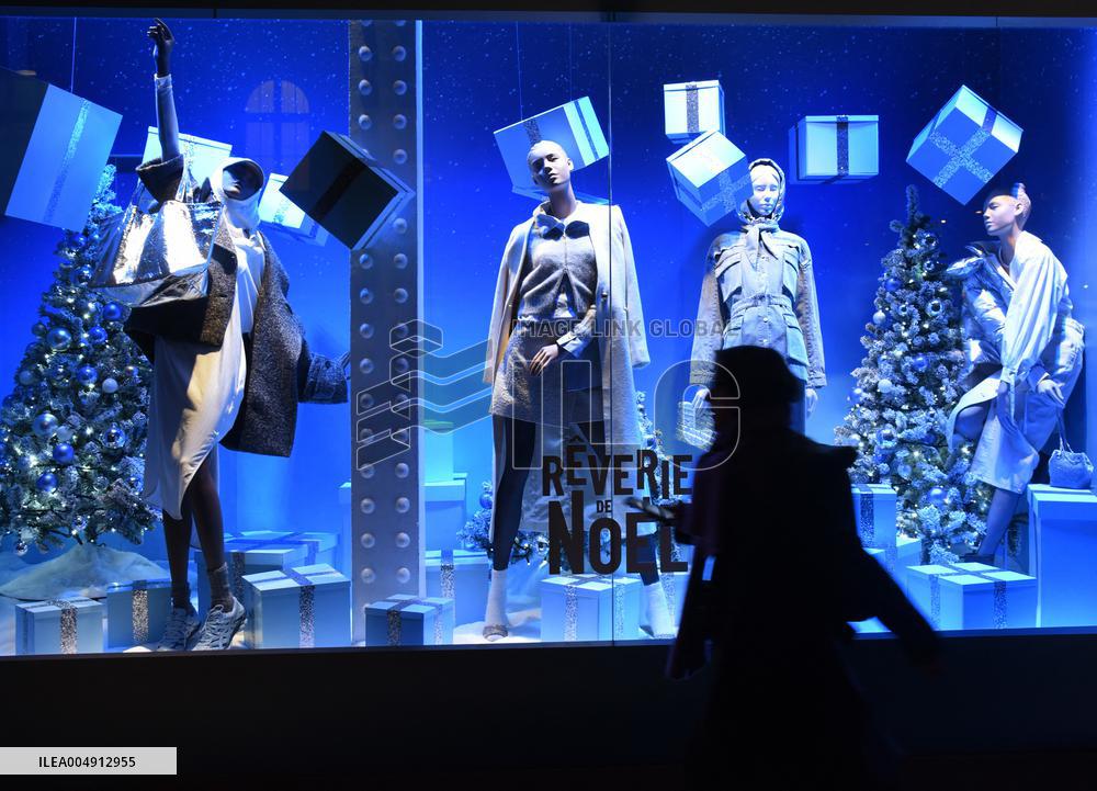 Chrismas Opening At BHV Store - Paris