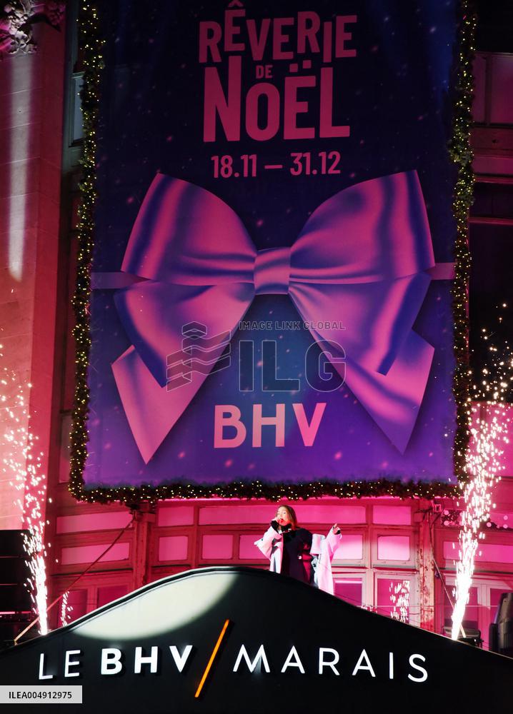 Chrismas Opening At BHV Store - Paris