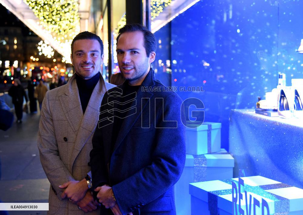 Chrismas Opening At BHV Store - Paris