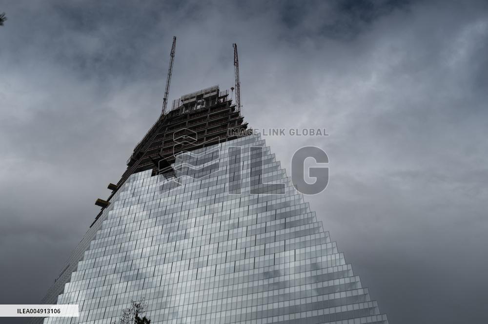 Illustration of the Triangle Tower - Paris