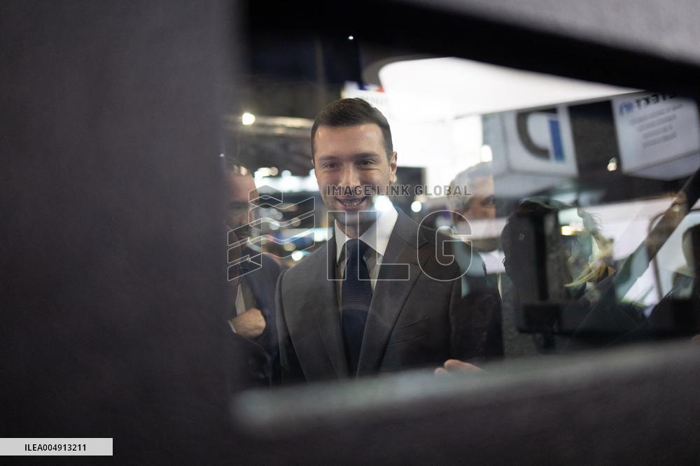 Jordan Bardella and Eric Ciotti visit MILIPOL Paris 2025 - Villepinte
