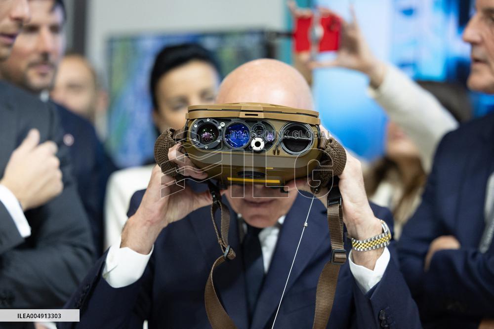 Jordan Bardella and Eric Ciotti visit MILIPOL Paris 2025 - Villepinte