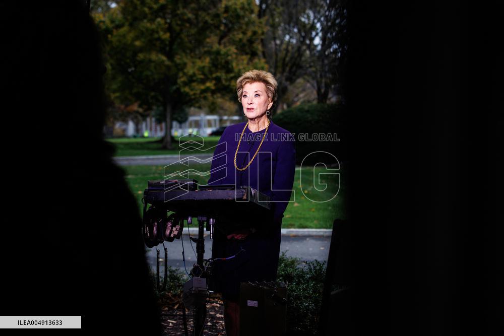 DC: Education Sec. Linda McMahon at White House