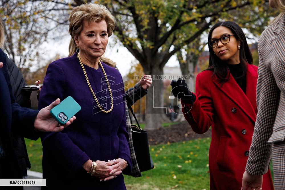 DC: Education Sec. Linda McMahon at White House