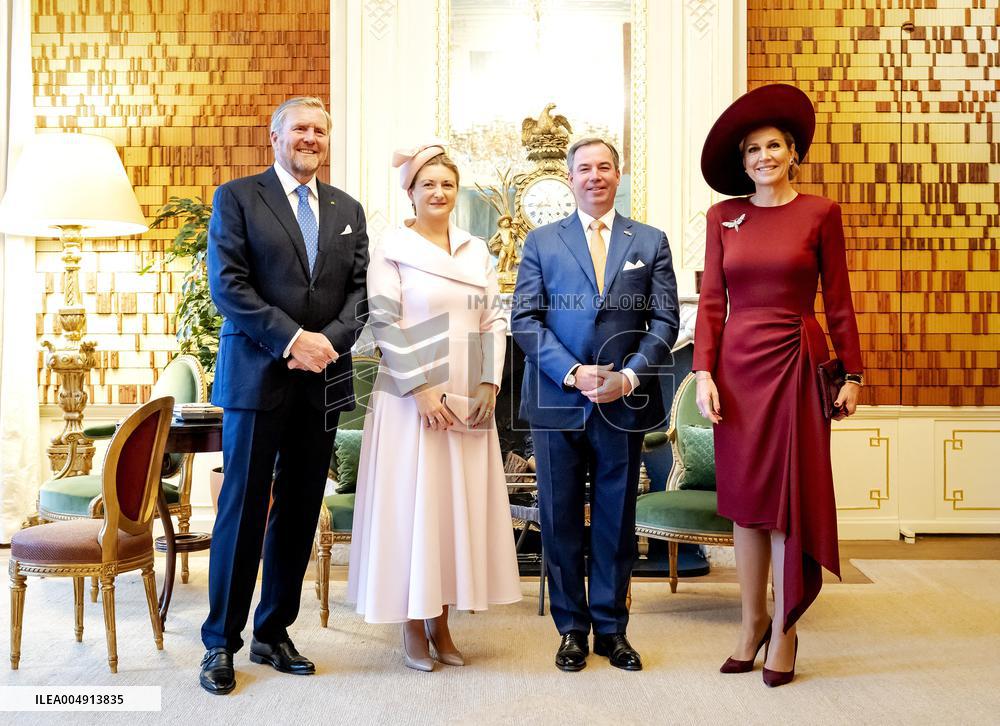 Dutch Royal Couple Receives Grand Duke And Duchess of Luxembourg - The Netherlands