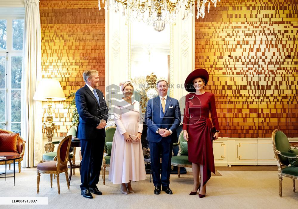 Dutch Royal Couple Receives Grand Duke And Duchess of Luxembourg - The Netherlands