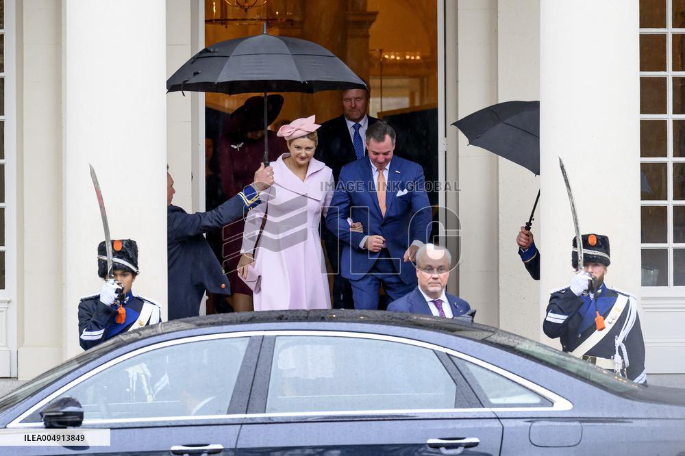 Dutch Royal Couple Receives Grand Duke And Duchess of Luxembourg - The Netherlands